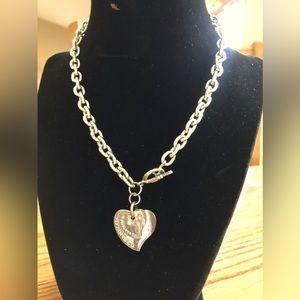 Women Tiffany and Co double heart necklace